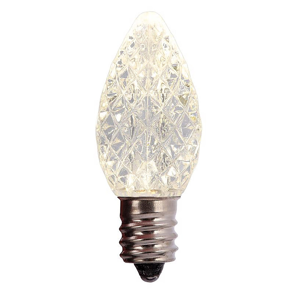 Holiday Bright Lights BU25LEDFC7-TWWA LED C7 Clear/Warm White 25 count Replacement Christmas Light Bulbs