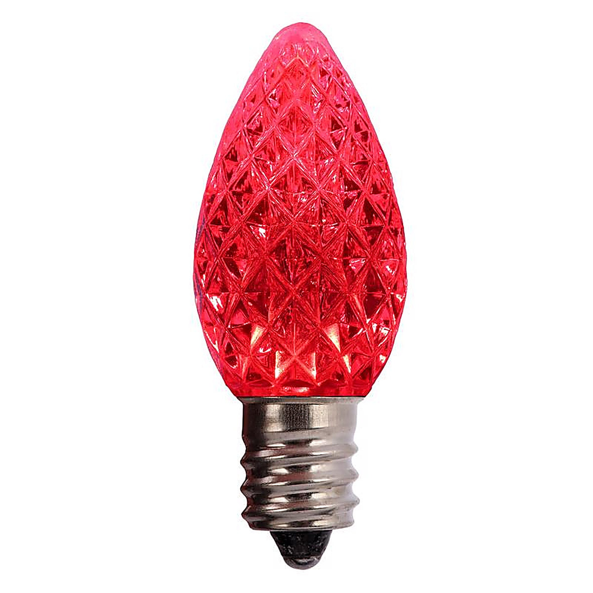 Holiday Bright Lights BU25LEDFC7-TRDA LED C7 Red 25 count Replacement Christmas Light Bulbs