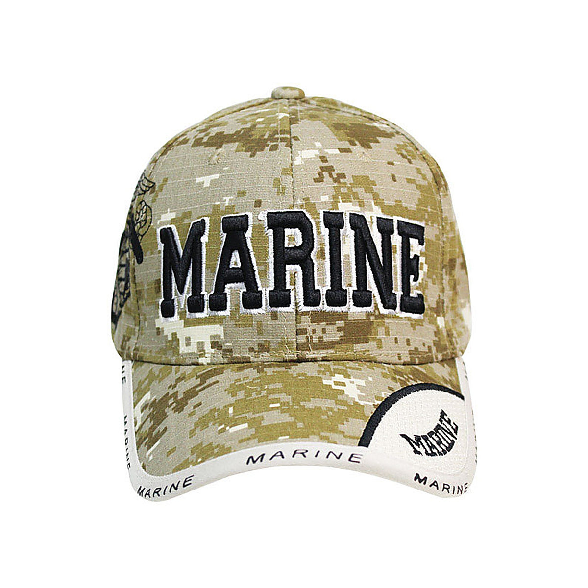 JWM 10053 Logo Baseball Cap Digital Camouflage One Size Fits All