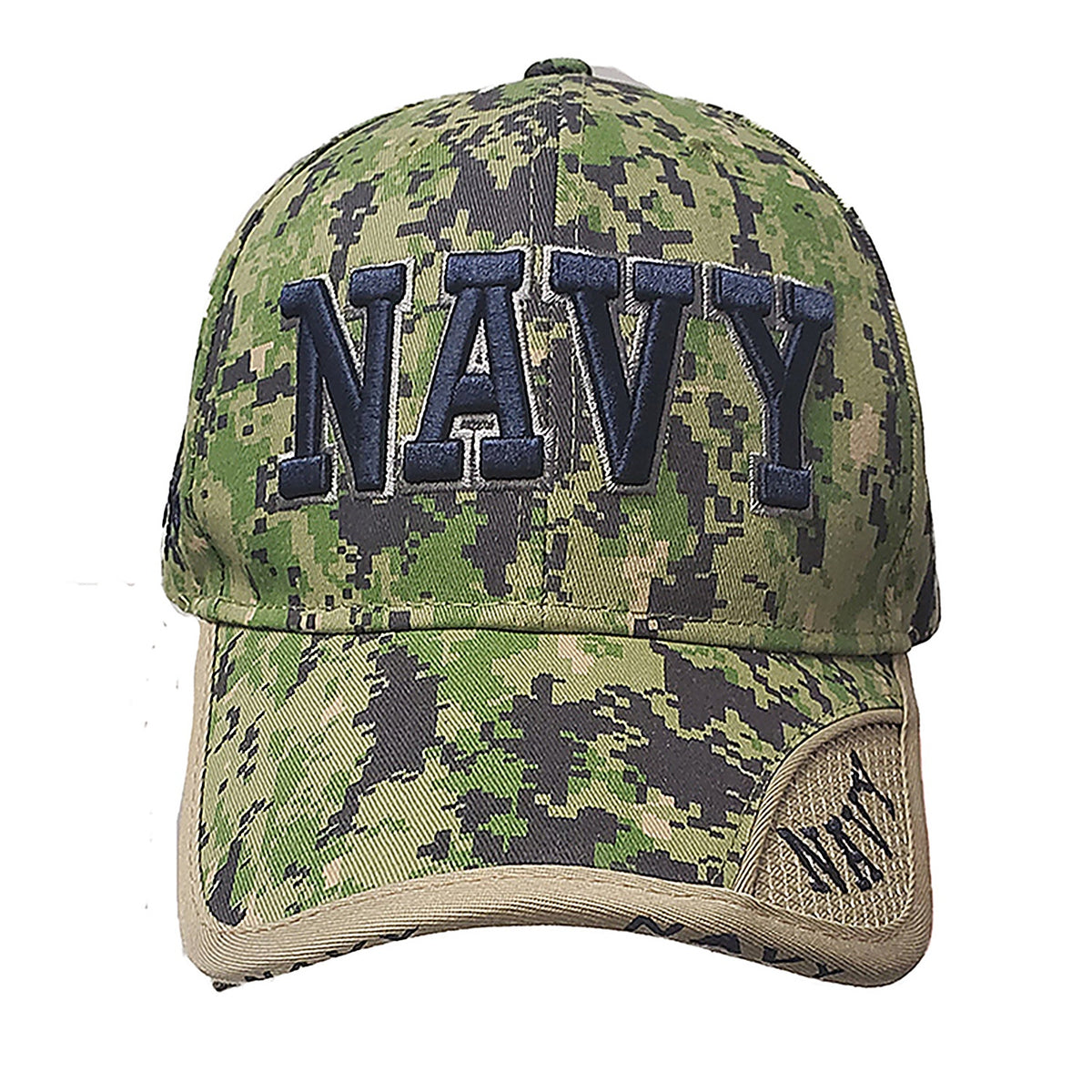 JWM 10077 Logo Baseball Cap Digital Camo Green One Size Fits All