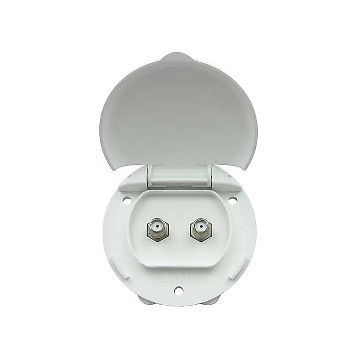 B&B Molders - 94324 - Compact Enclosure, Dual Cable, Polar White