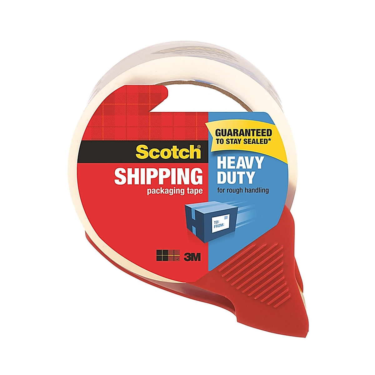 3M 3850S-RD Scotch Heavy Duty Packaging Tape Clear