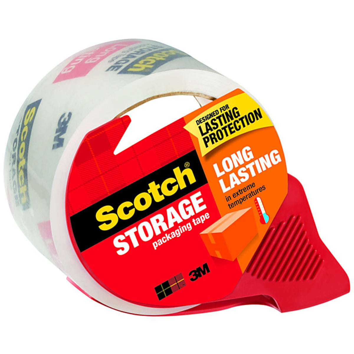 3M 3650-RD 3M Scotch 1.88 in. W x 54.6 yd. L Heavy Duty Packaging Tape Clear