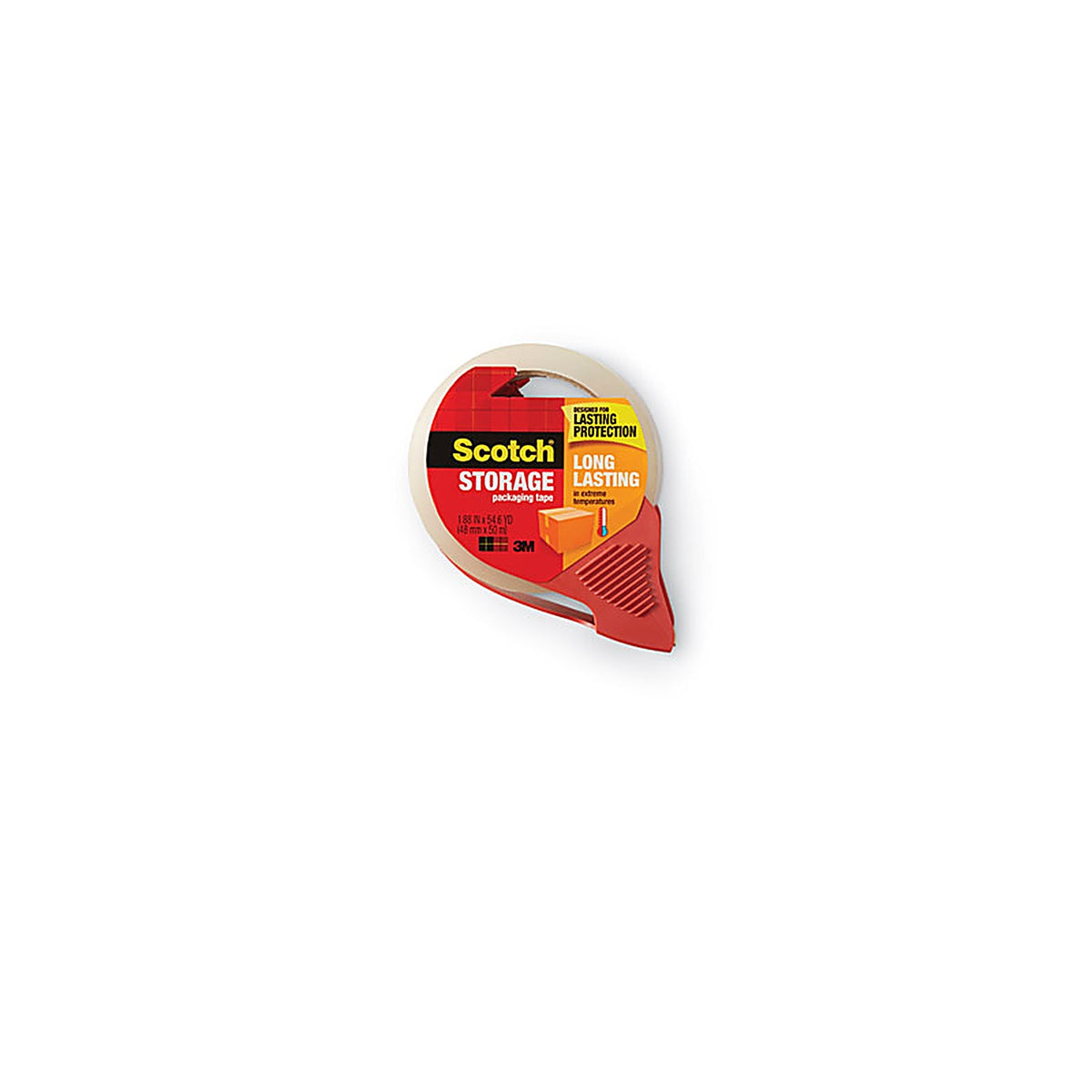 3M 3650-RD 3M Scotch 1.88 in. W x 54.6 yd. L Heavy Duty Packaging Tape Clear