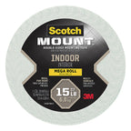 3M 110H-LONG-DC Scotch Mount Double Sided 3/4 in. W x 350 in. L Mounting Tape White