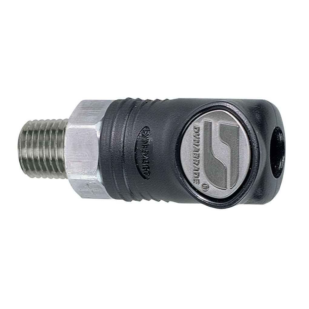 DYNABRADE 94980 1/4" Composite-Style Coupler, 1/4" Male