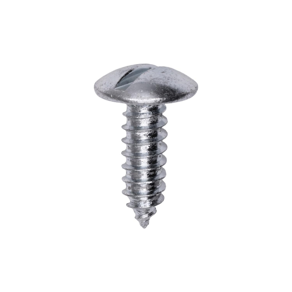 Auveco 9603 #14 x 3/4" Slotted Truss Head License Plate Screw Zinc