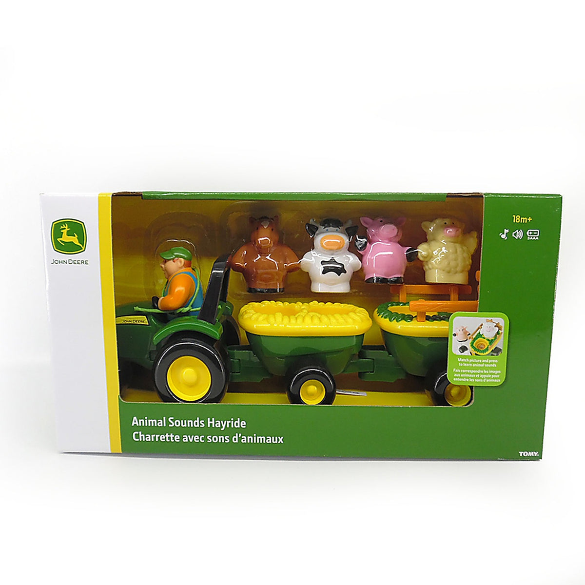 Tomy 34908 John Deere Toy Plastic Green/Yellow 5/pc.