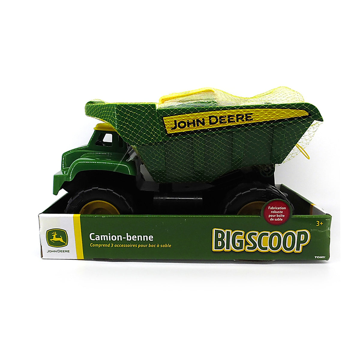 Tomy 46510 John Deere Dump Truck Sand Toy Plastic Green/Yellow 4/pc.