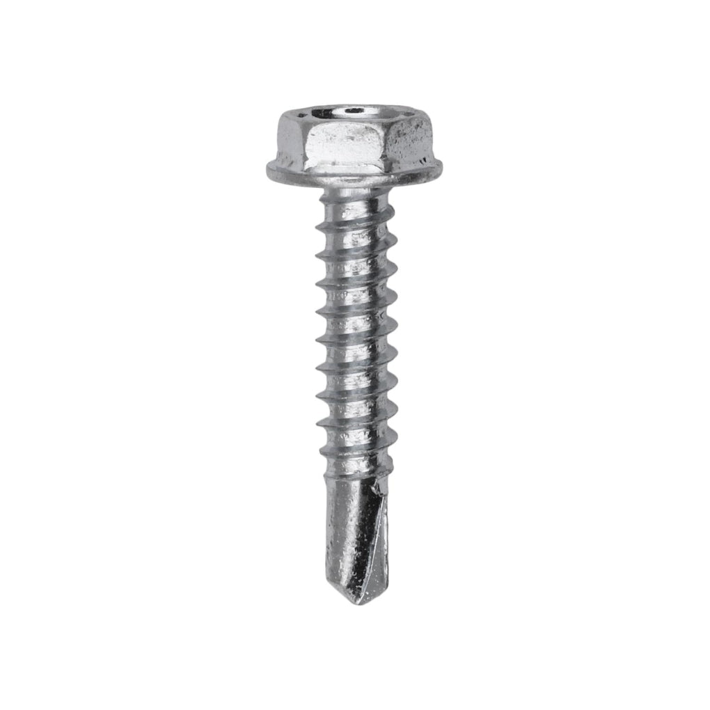 Auveco 9616 #10-16 x 1" Teks Washer Head Number 2 Teks Screw Zinc