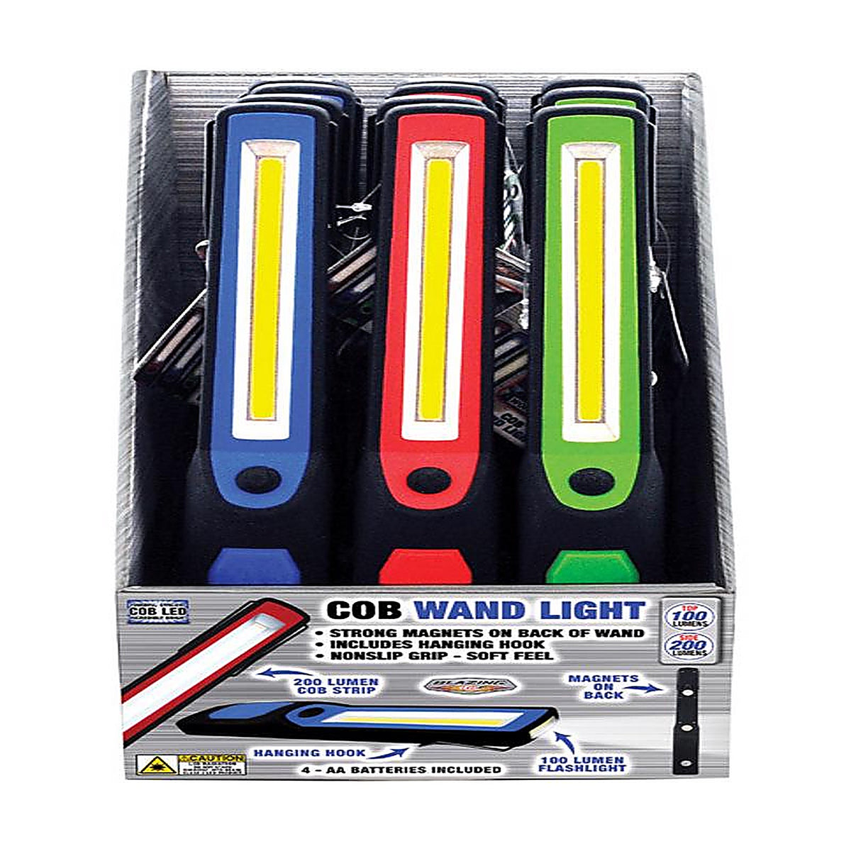 Blazing LEDz 702561 200 lumens Assorted LED COB Light Stick AA Battery
