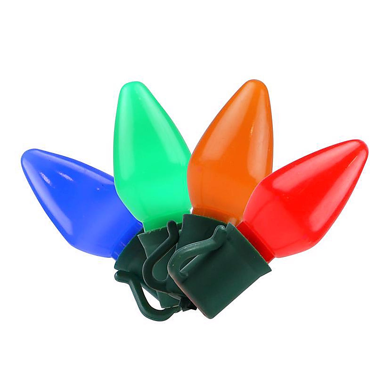 Celebrations UYTY2212 Incandescent Multi-color 4 count Replacement Christmas Light Bulbs