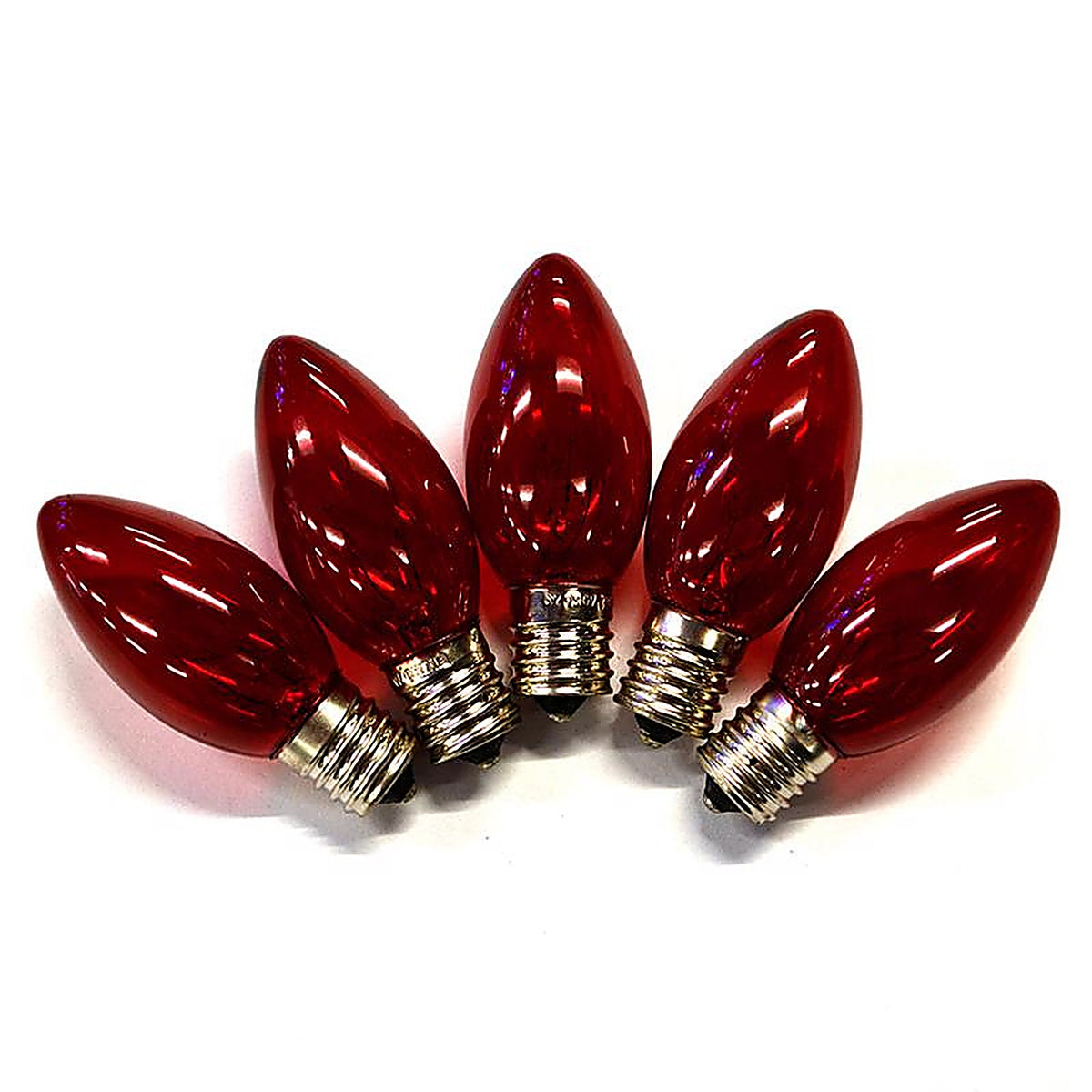 Holiday Bright Lights BU25C9X3-TRDA C9 Red 25 count Christmas Light Bulbs 1 in.