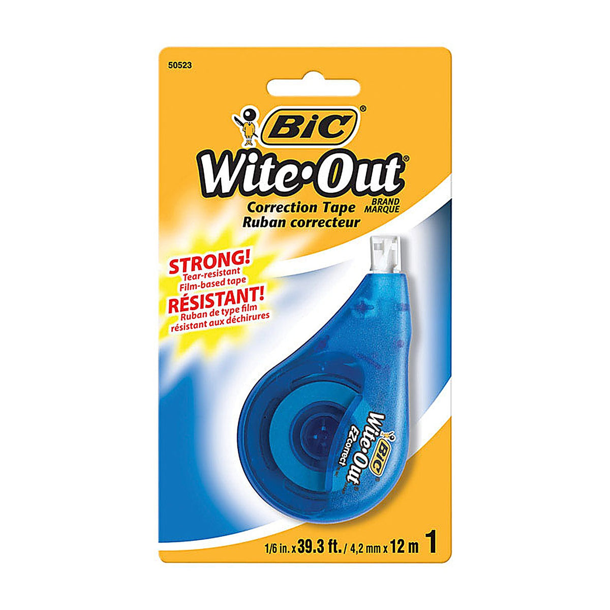 BIC WOTAPP11-WHI Wite-Out White Correction Tape 1/Pack 1/Pack