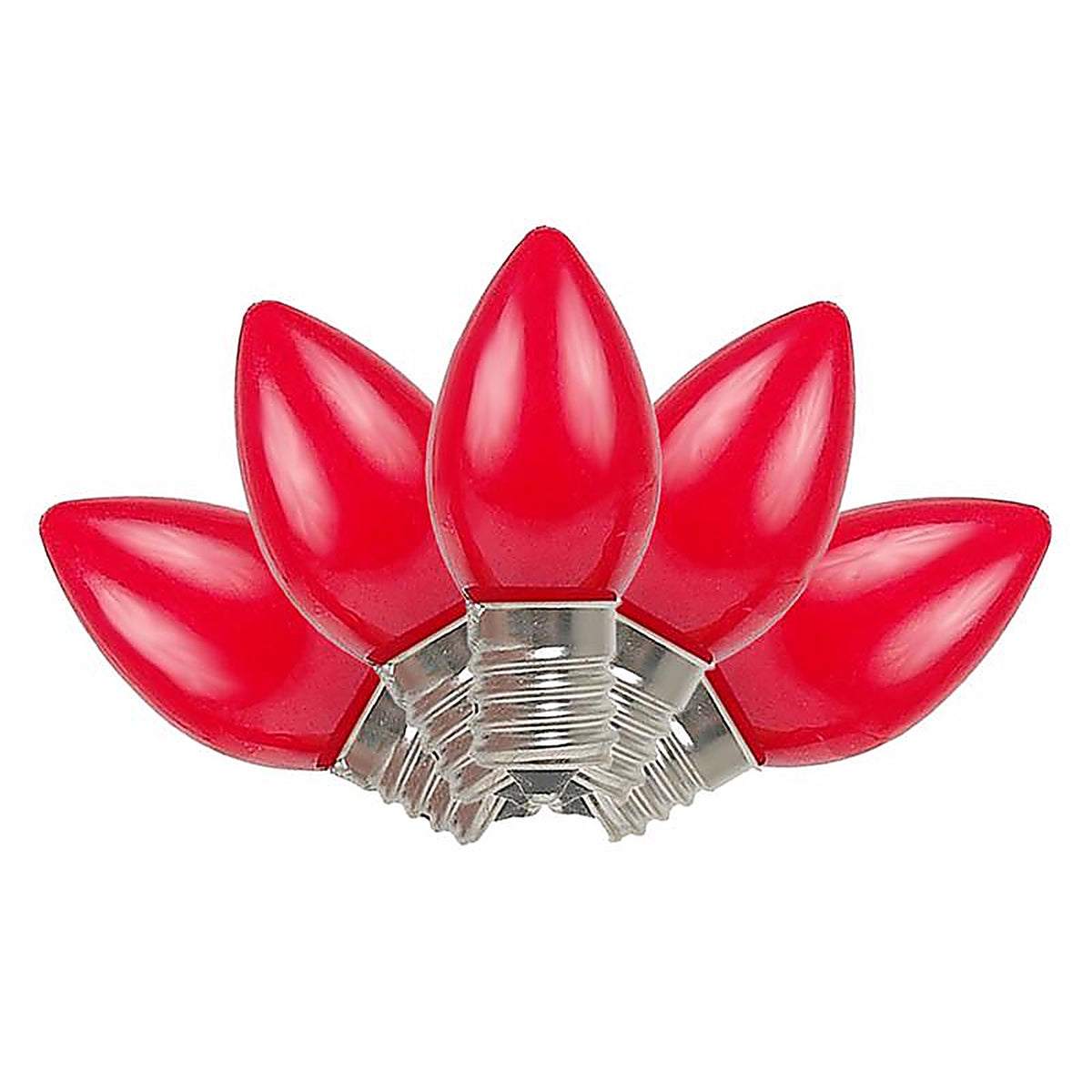 Celebrations UYTY2511 Incandescent Red 4 count Replacement Christmas Light Bulbs