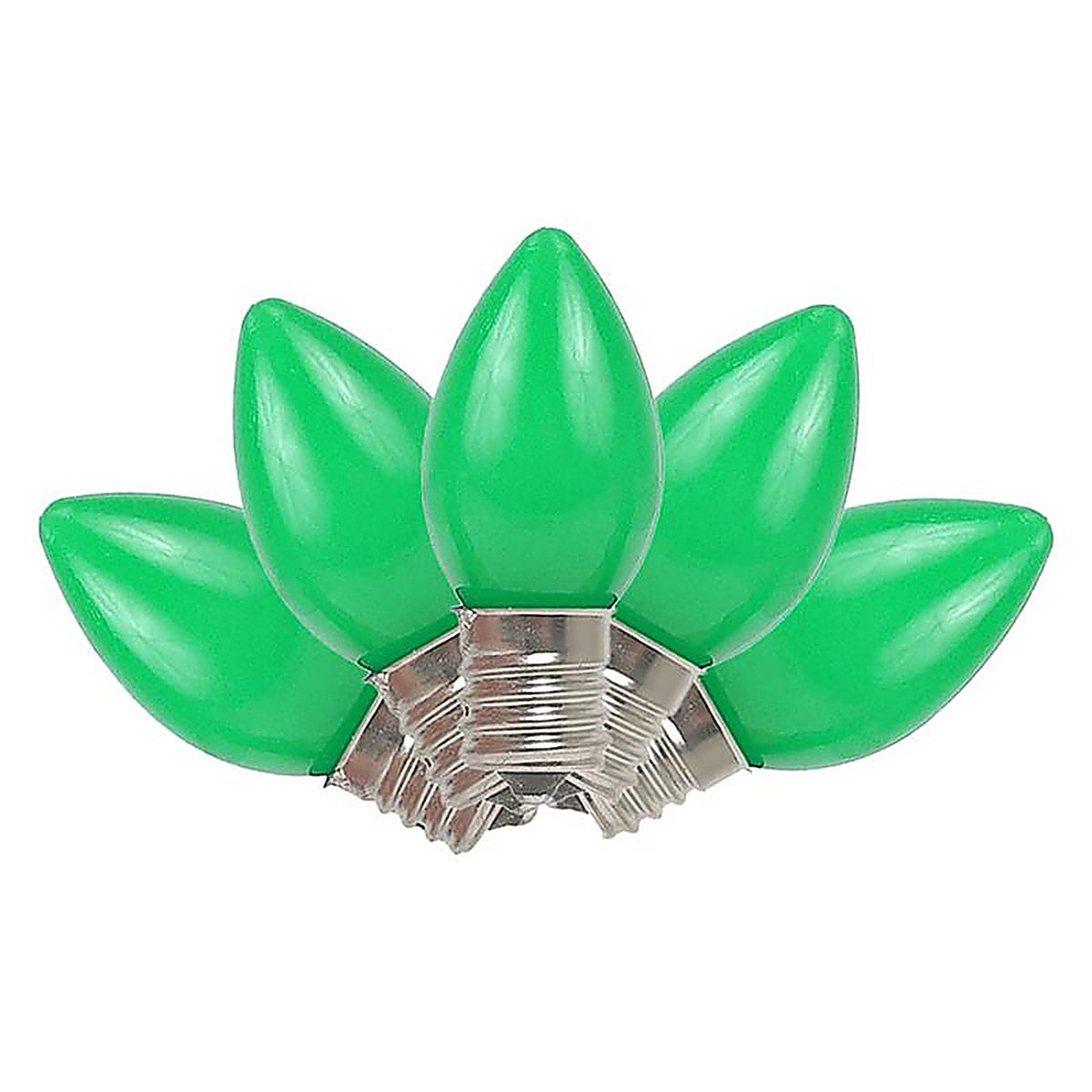 Celebrations UYTY2711 Incandescent Green 4 count Replacement Christmas Light Bulbs
