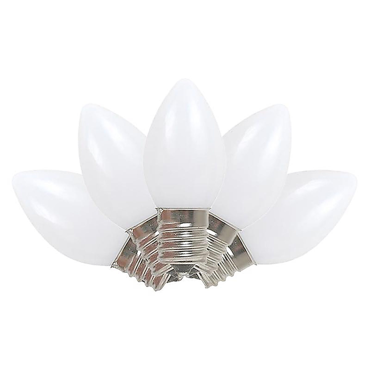 Celebrations UYTY2W11 Incandescent White 4 count Replacement Christmas Light Bulbs