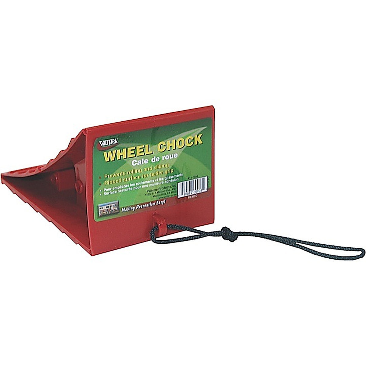 Valterra - A10-0908 - Wheel Chock, Red, Bulk