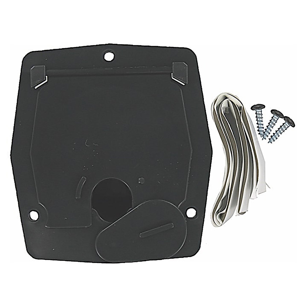Valterra - A10-2143BKVP - Cable Hatch, Sm Square, Black, Carded