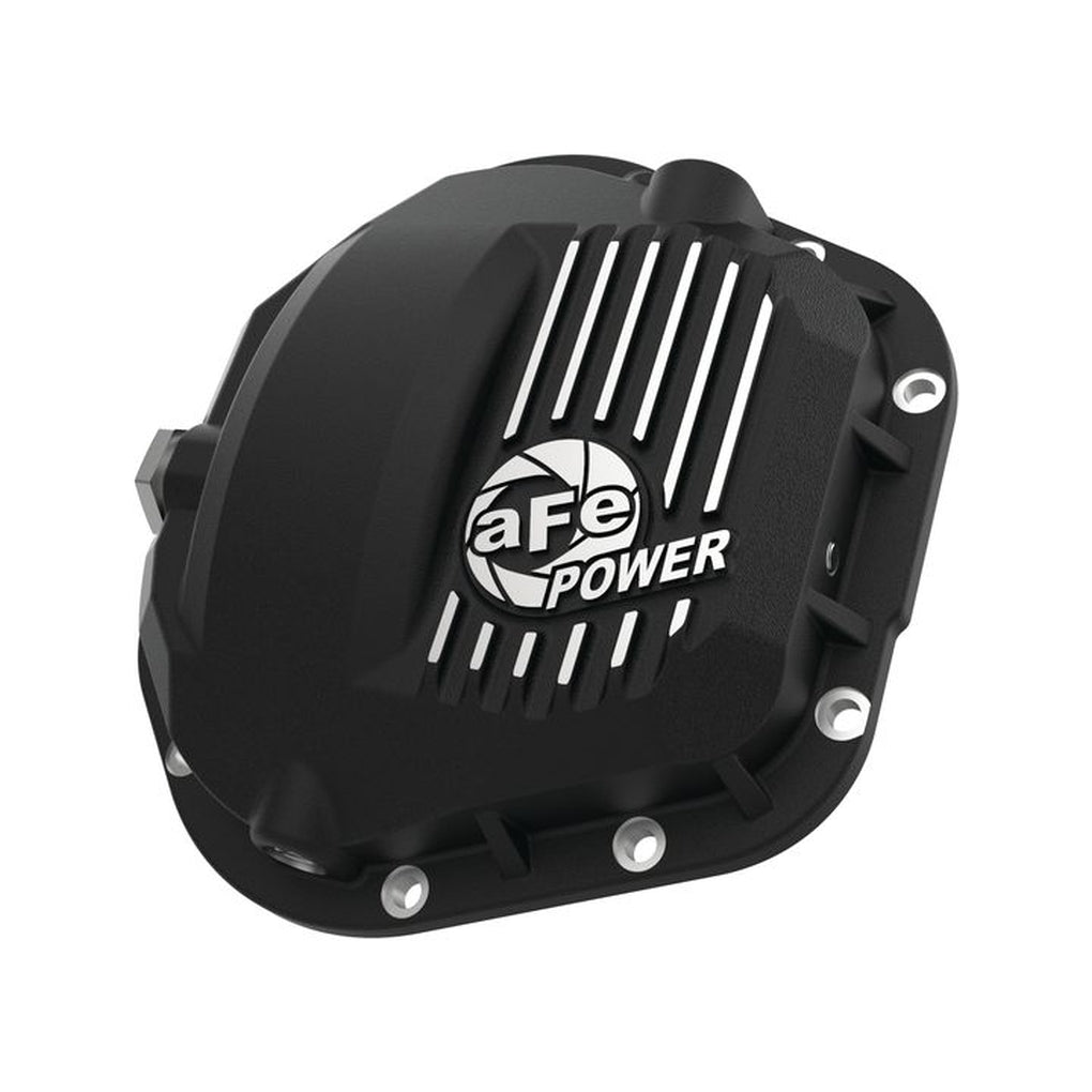 aFe Power 46-71100B Pro Series Dana 60 Front Differential Cover Black w/Machined Fins