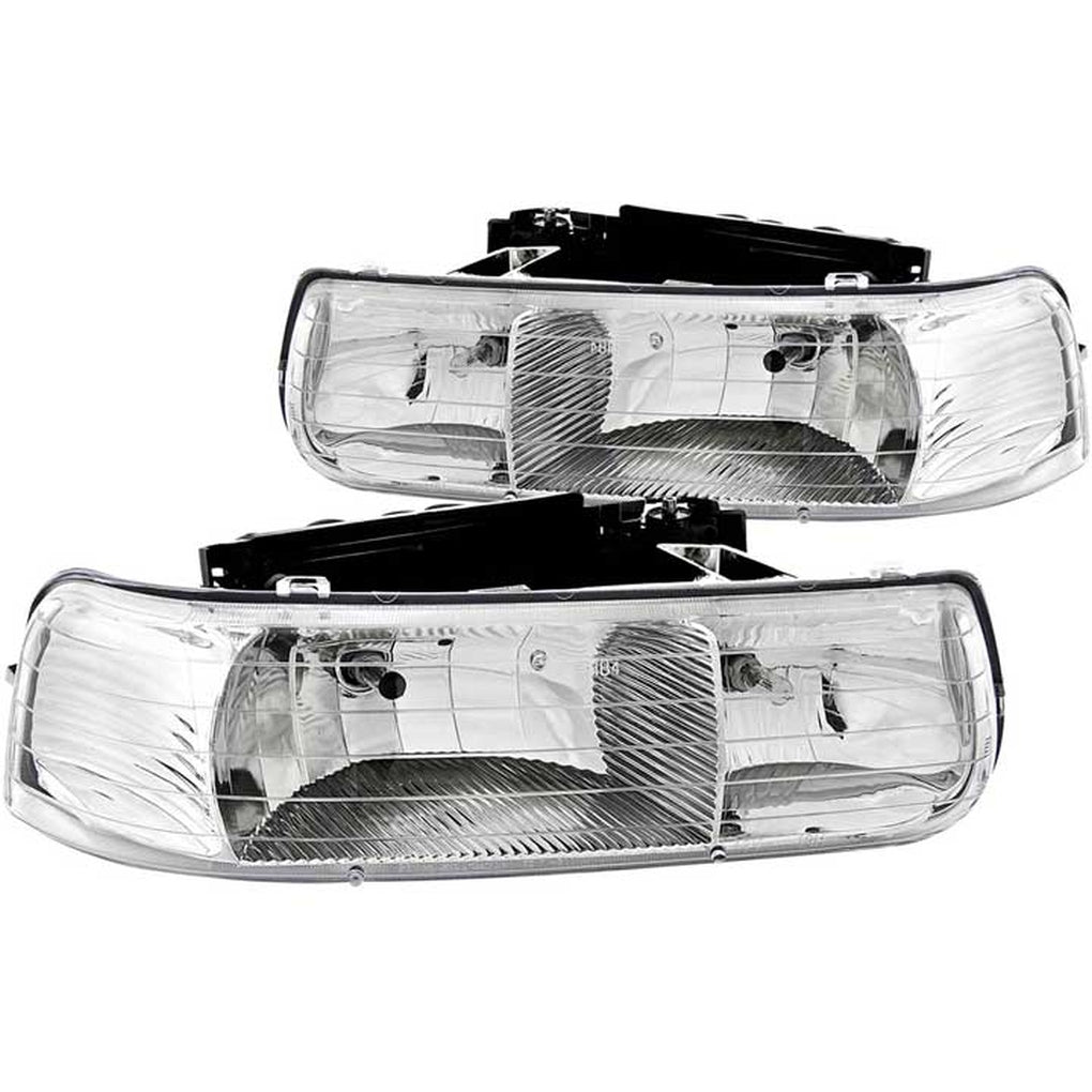 Anzo Usa 111011 9902 Silverado 1500/0006 Suburban/Tahoe Crystal Chrome Headlights Drive/Pass
