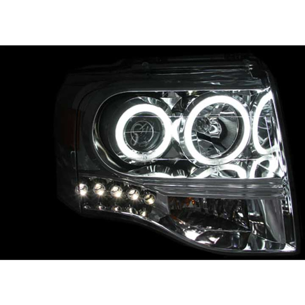 Anzo Usa 111114 0714 Expedition Projector Headlights With Chrome Housing(Set of 2)Drive/Pass
