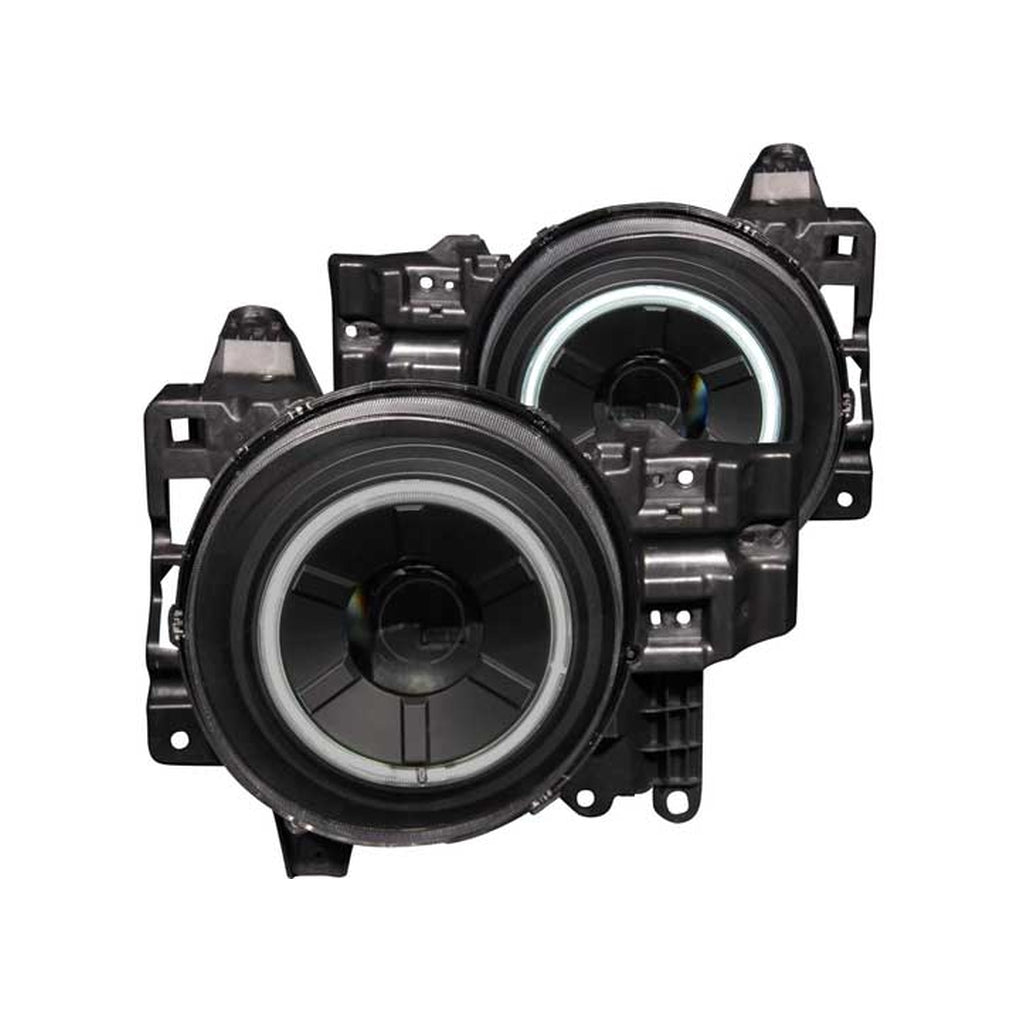 Anzo Usa 111116 0713 Fj Cruiser Headlights Black Clear Projector With Halos Driver/Passenger