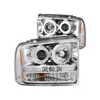 Anzo Usa 111118 0507 Sd Headlights Chrome Projectors W/Halos 1 Pc. Driver/Passenger
