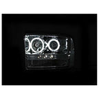 Anzo Usa 111118 0507 Sd Headlights Chrome Projectors W/Halos 1 Pc. Driver/Passenger