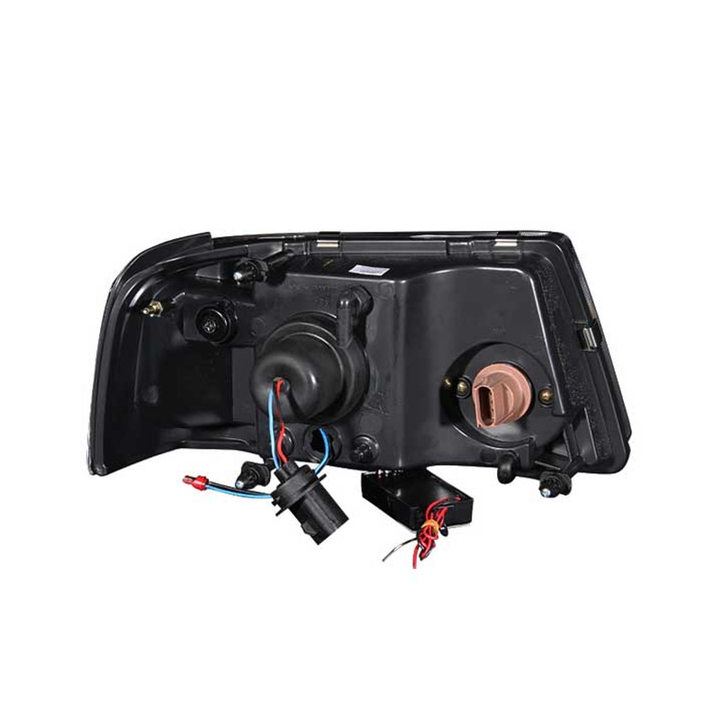 Anzo Usa 111152 0111 Ranger 1 Pc. Projector Halo Black Clear Amber(Ccfl)Headlights Drive/Pass