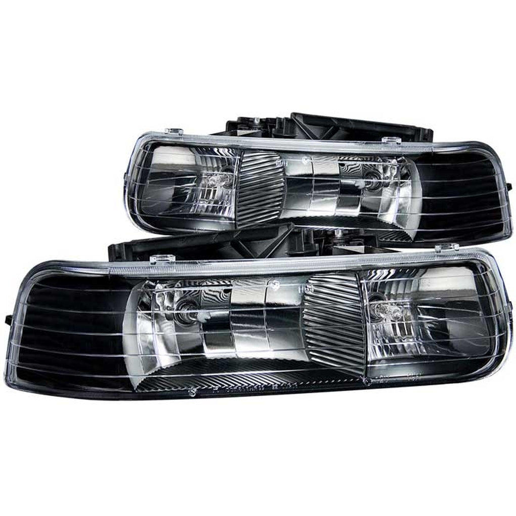 Anzo Usa 111155 9902 Silverado 1500/0006 Suburban/Tahoe Black Clear Headlights Drive/Pass