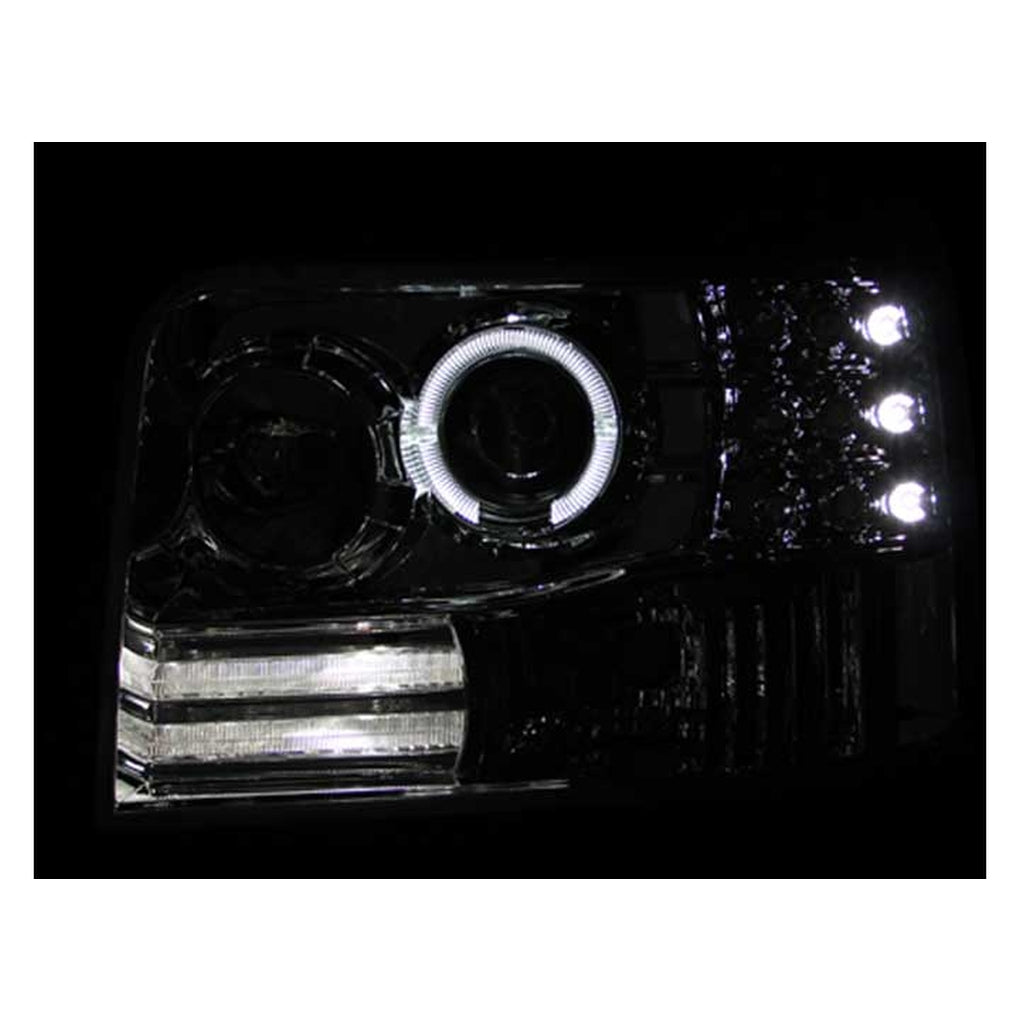 Anzo Usa 111183 9296 F150/F250/Bronco Projector Halo Chrome W/Side Marker W/Parking Lig Drive/Pass