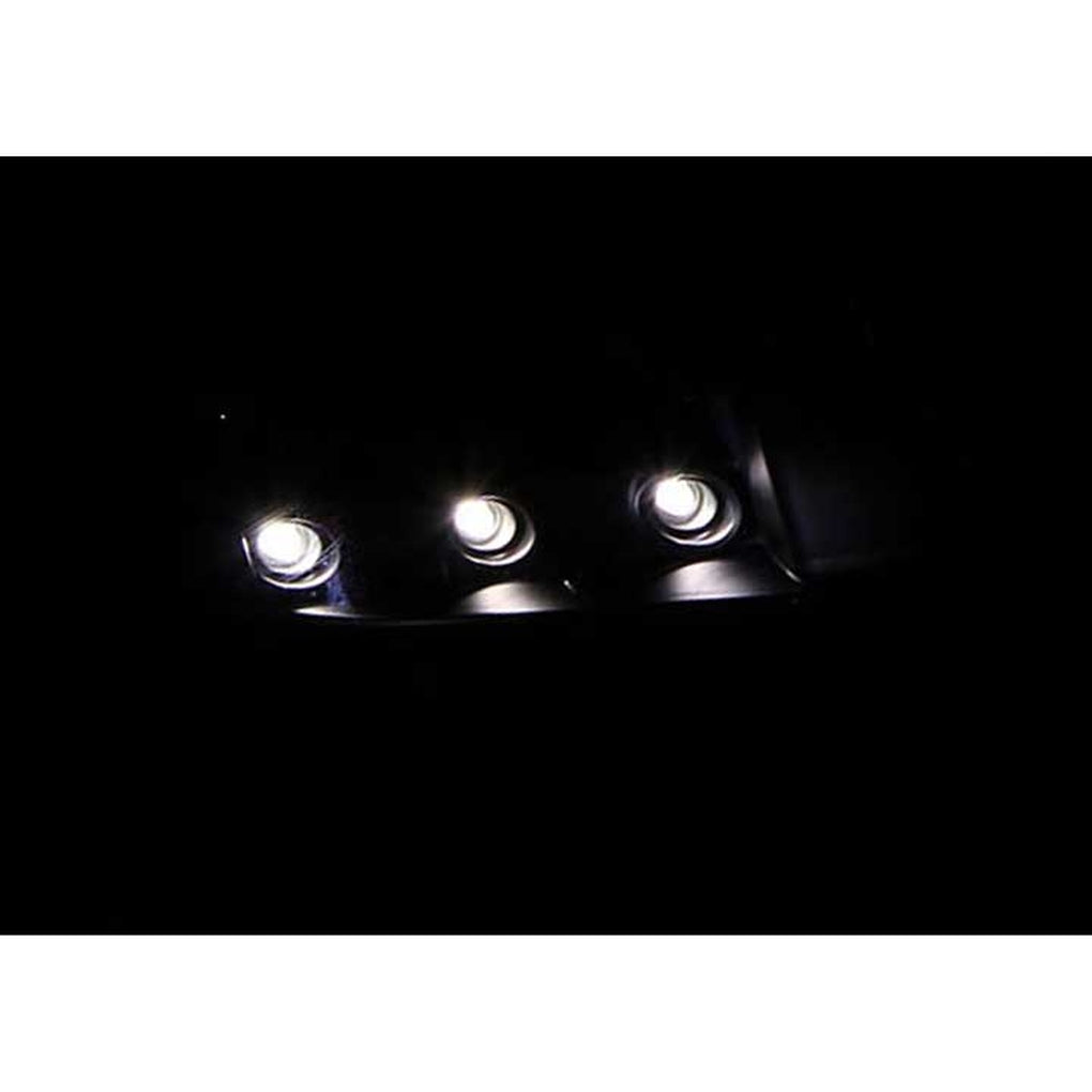 Anzo Usa 111205 9401 Ram Crystal Clear Black W/LED Amber Headlights Driver/Passenger