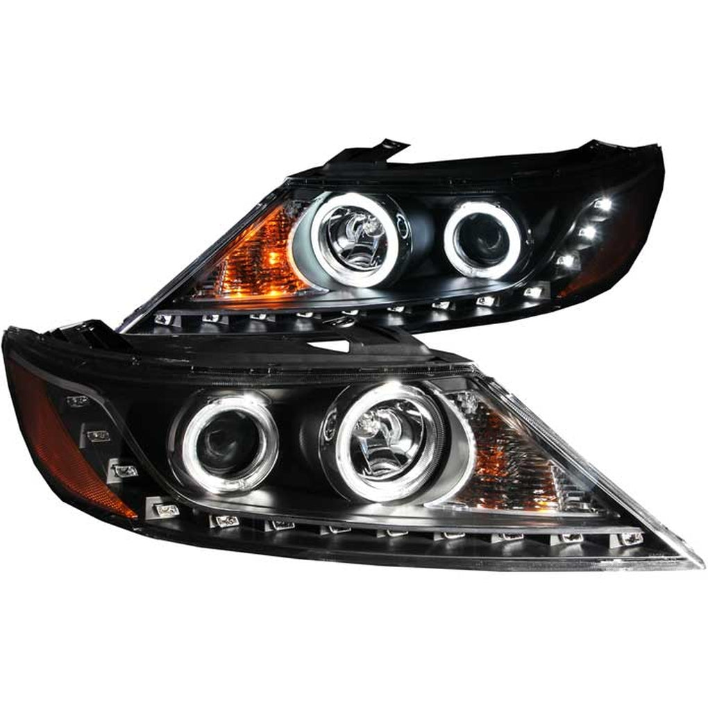Anzo Usa 111248 1113 Sorento Projector W/Halo(Ccfl)Black Headlights Driver/Passenger