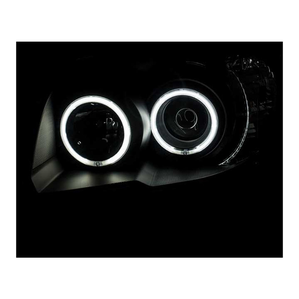 Anzo Usa 111320 0609 4Runner Projector Headlights W/Ubar Black Clear Driver/Passenger