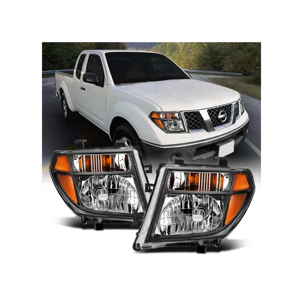 Anzo Usa 111434 0507 Pathfinder Crystal Headlight Black Amber