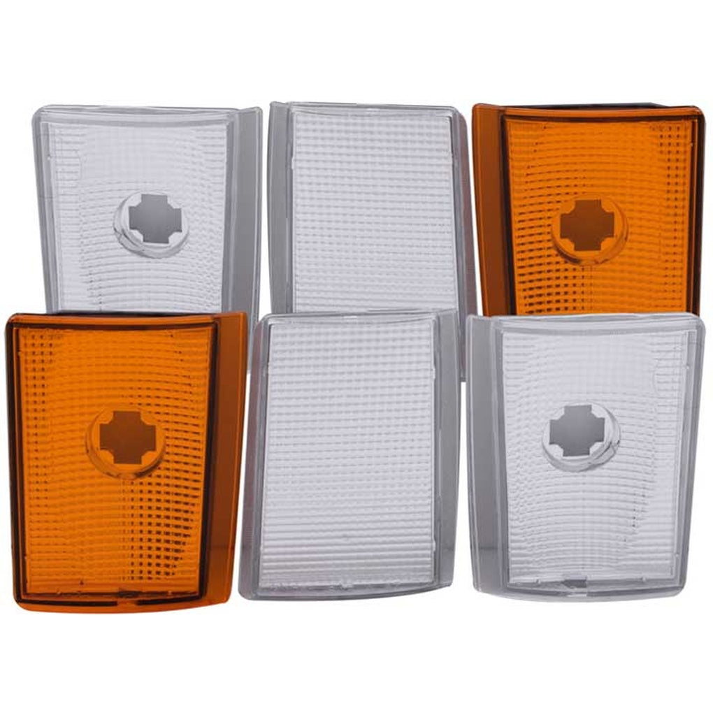 Anzo Usa 521032 8898 Chev Ck/9294 Suburban Corner Lights Euro 6 Pieces With Amber Reflecto