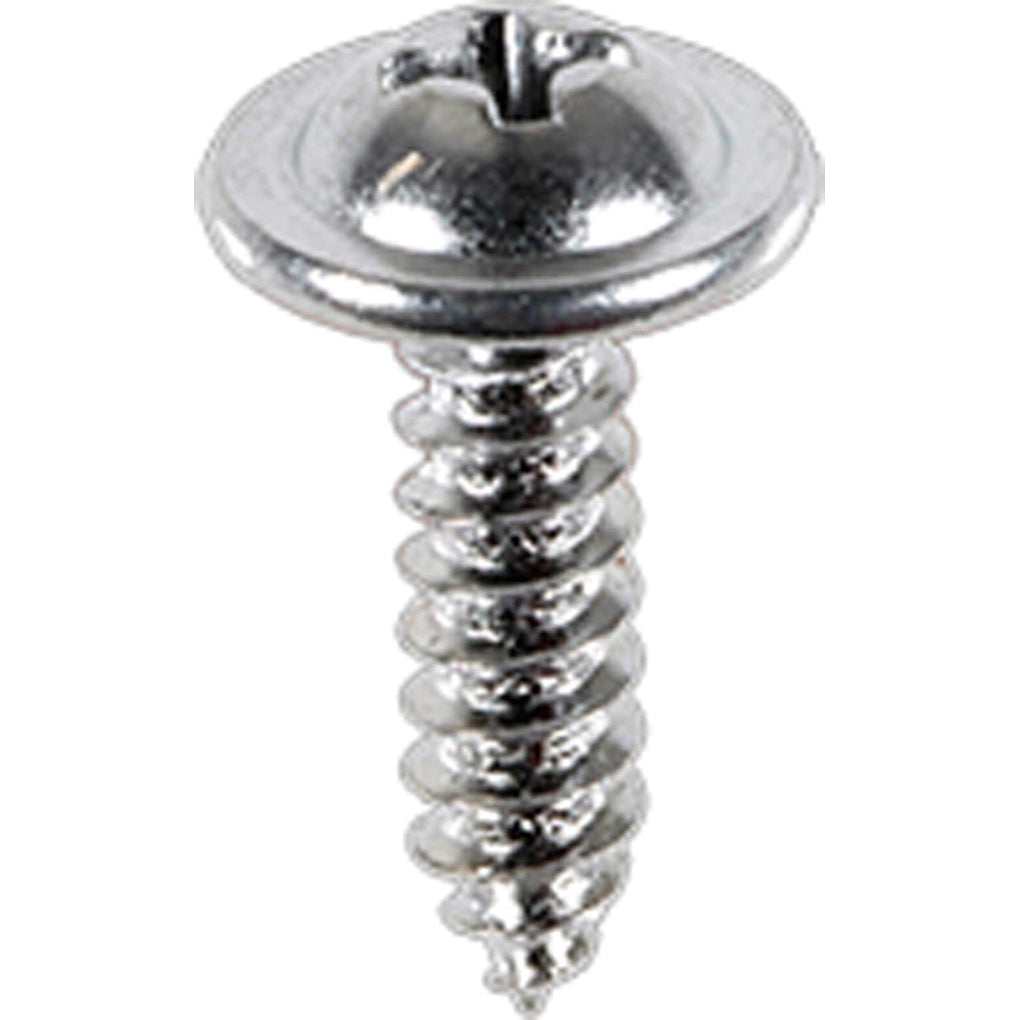 Auveco AP2806 Auveco Pak 8 X 5/8" Phillips Round Washer Head Tapping Screw Chrome