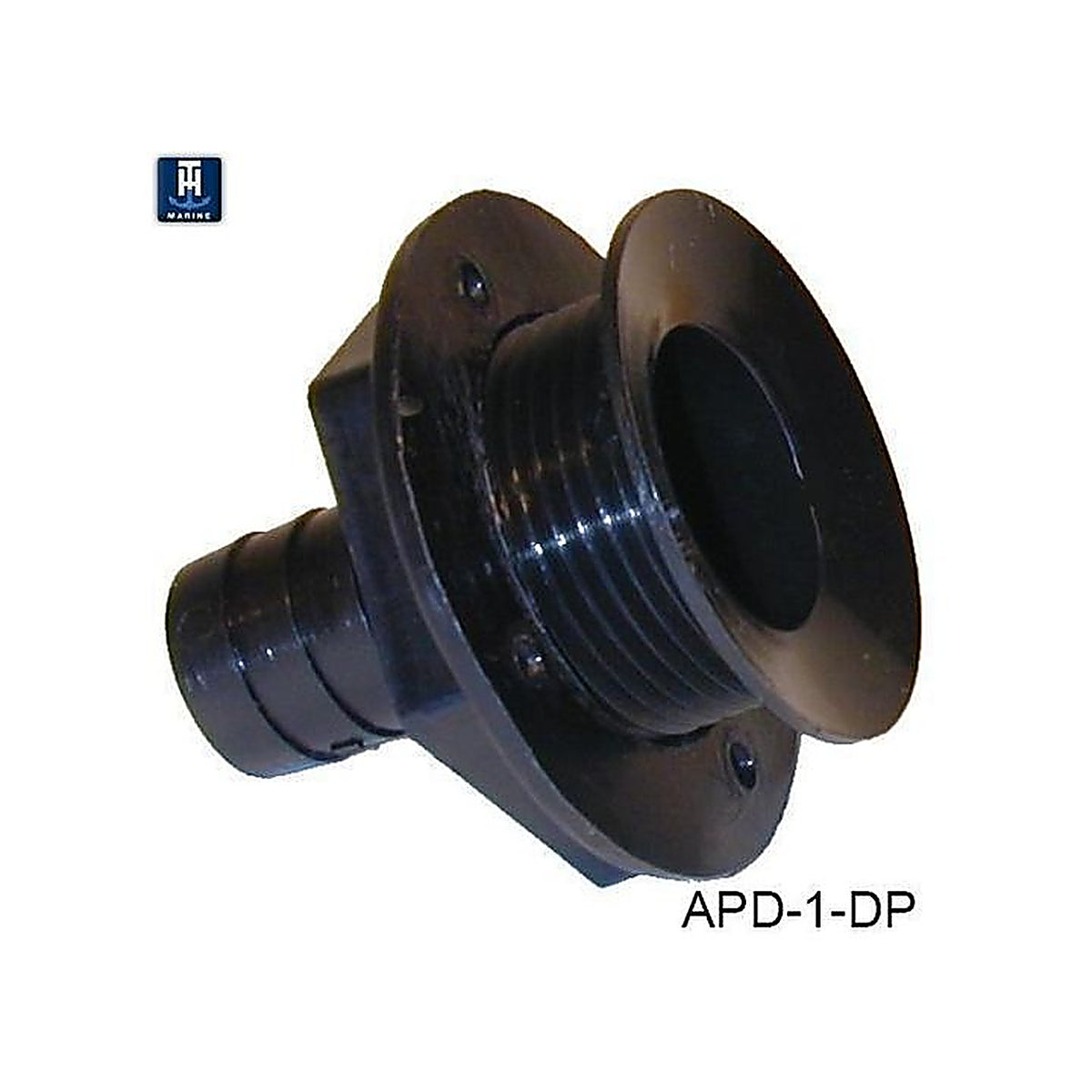 TH Marine - APD-1-DP - Flushed Head All Purpose Drain - Black