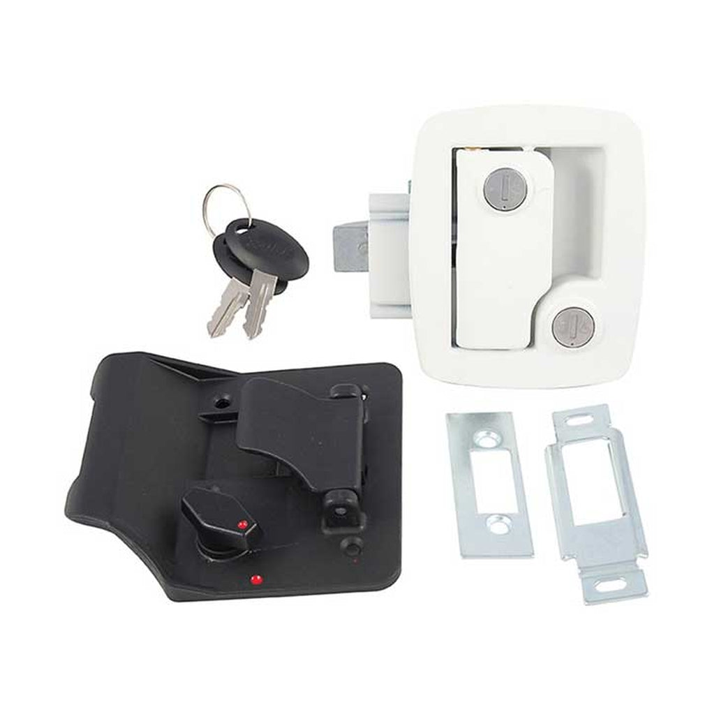 AP Products 013-534 Bauer Keydalike Towable Lock W/Keys White
