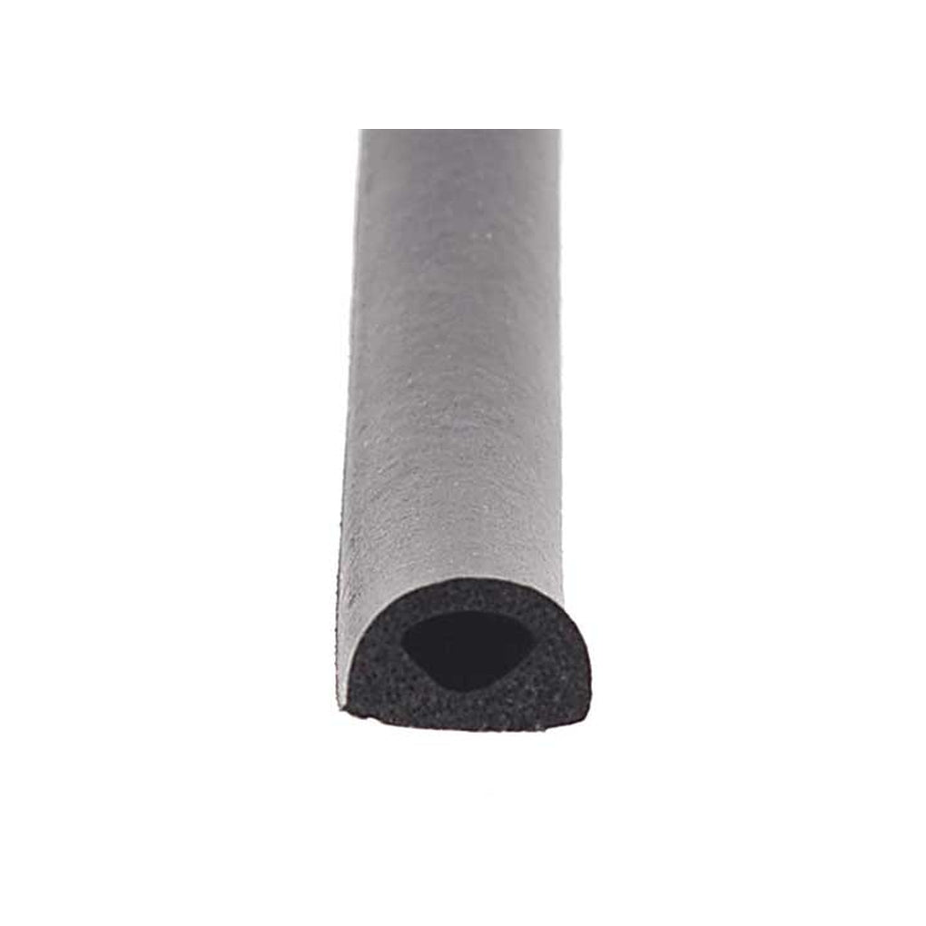 AP Products 018-224 Trailer Weatherstripping Non Ribbed D Seal W/Tapeblack