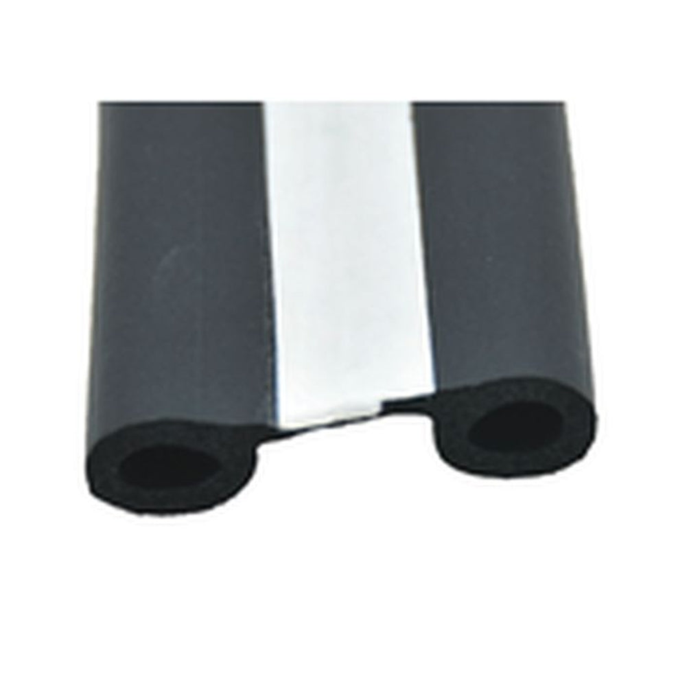 AP Products 018-564 Epdm Double Bulb Seal W/Psa Tape (White Tape) Black11/2In X 1/2In X 50Ft