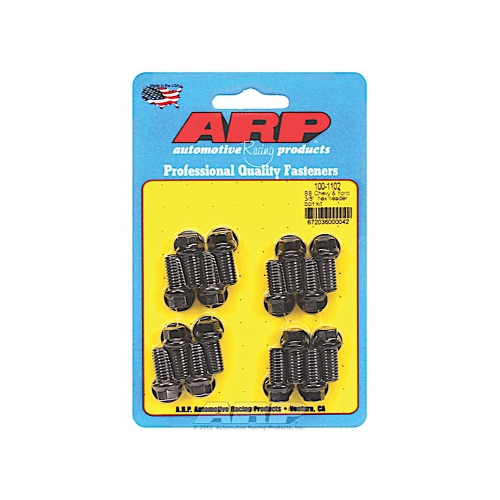 ARP 100-1102 BB Chevy & Ford 3/8In Hex Header Bolt Kit
