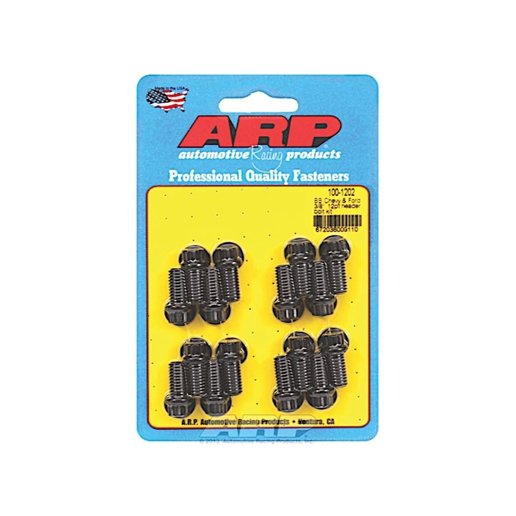 ARP 100-1202 BB Chevy & Ford 3/8In 12Pt Header Bolt Kit