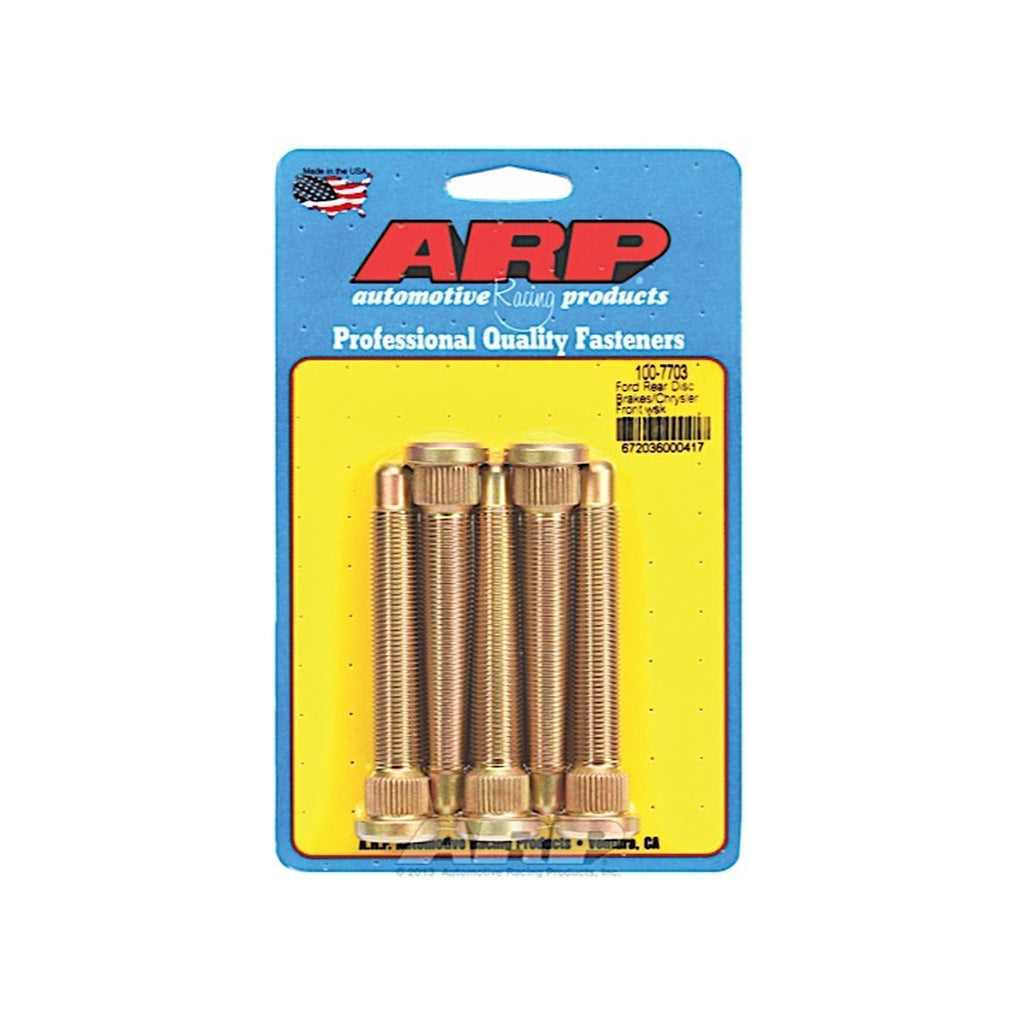 ARP 100-7703 Ford Rear Disc Brakes/Chrysler Front Wheel Stud Kit