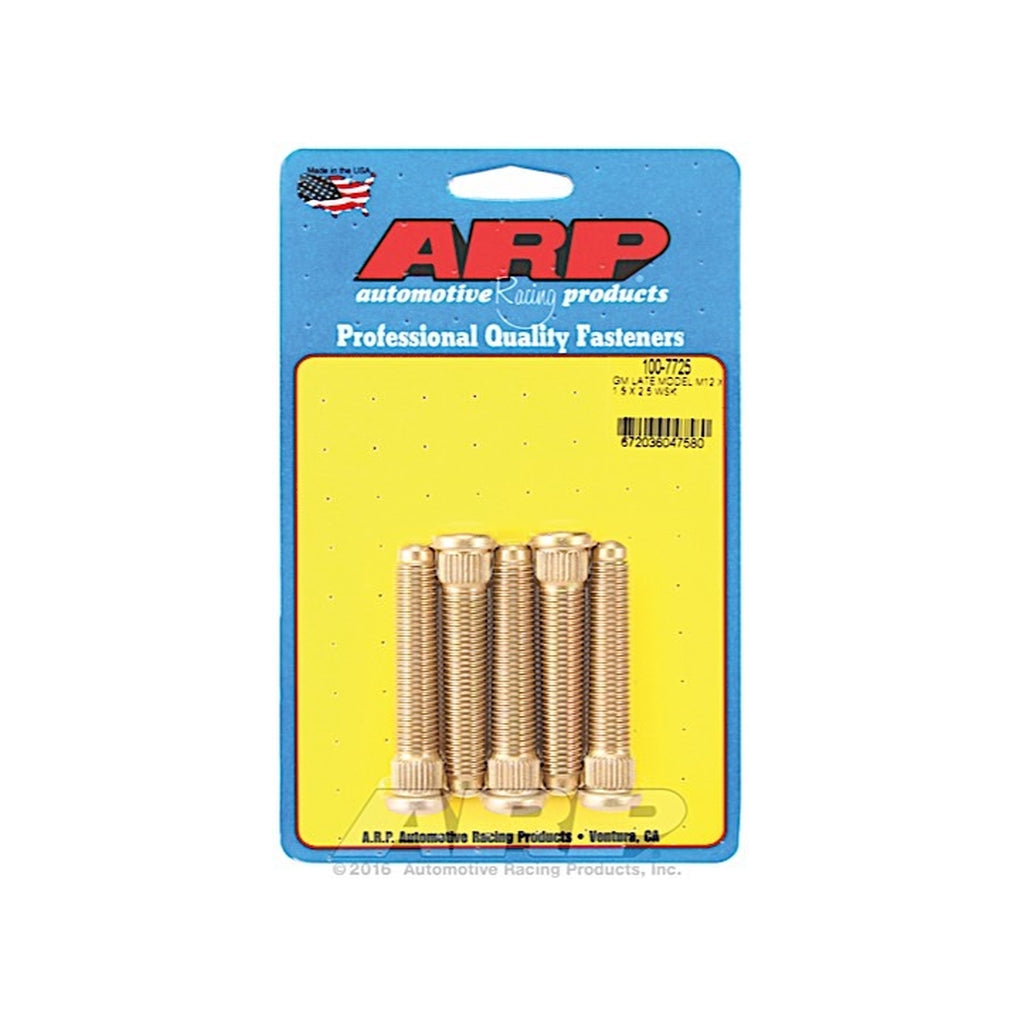 ARP 100-7725 GM Late Model M12 X 1.5 X 2.5 Wheel Stud Kit