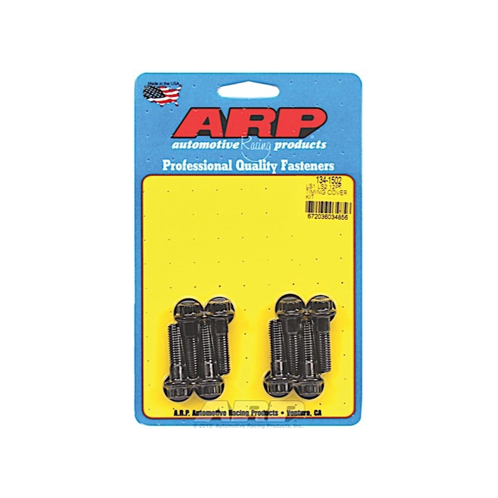 ARP 134-1502 LS1/LS2 12Pt Bolt Head Black Oxide Timing Cover Bolt Kit