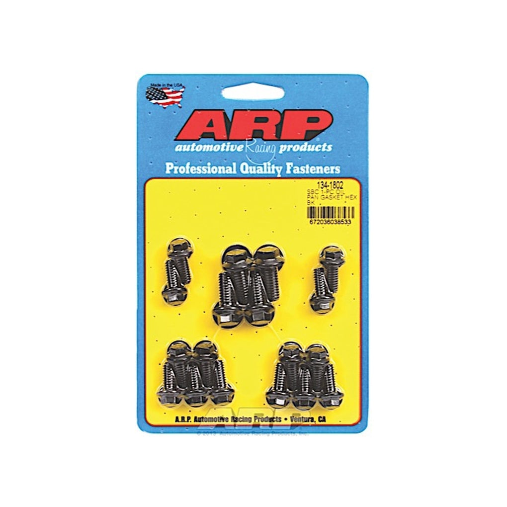 ARP 134-1802 SB Chevy 1Pc Oil Pan Gasket Hex Bolt Kit