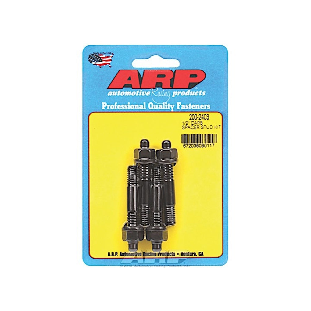 ARP 200-2403 1/2In Carburetor Spacer Stud Kit 2.225In Oal