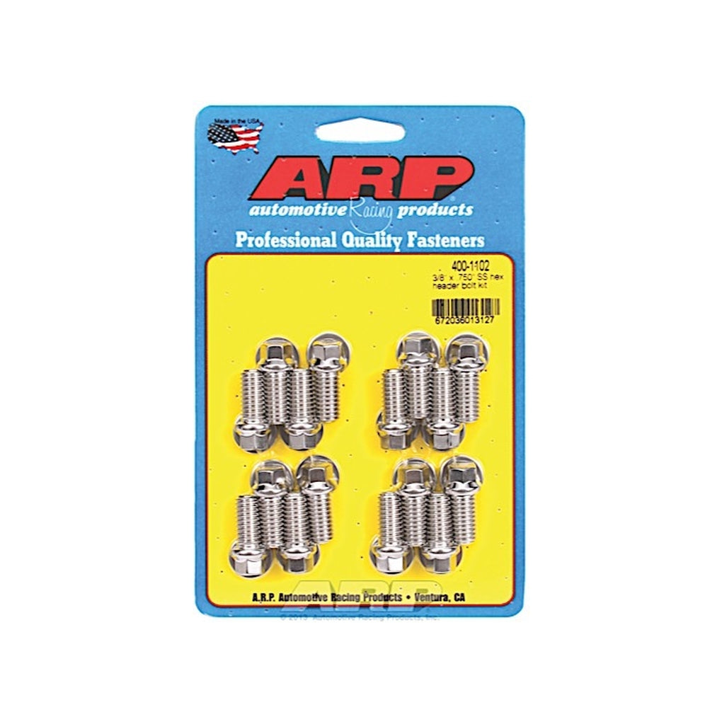ARP 400-1102 3/8 X .750 SS Hex Header Bolt Kit